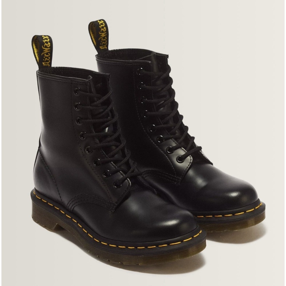 Dr Martens 1460 W Boots Black Leather Women's US 7 / EU 38